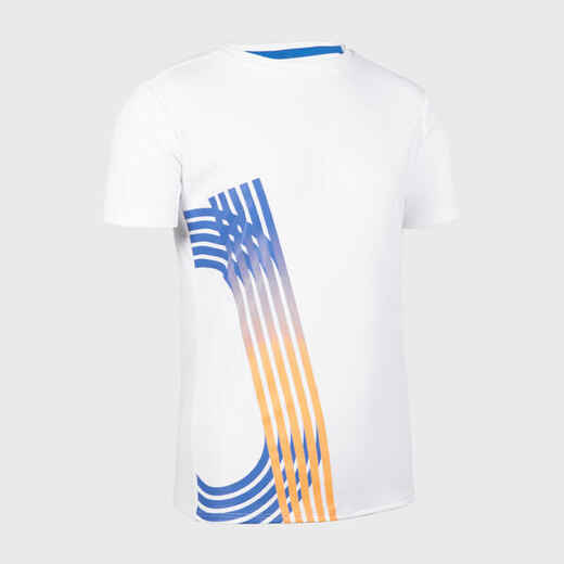 
      Majica kratkih rukava za trčanje Kiprun Dry+ prozračna dječja bijela
  