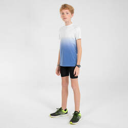 KIPRUN SKINCARE Kids' Seamless Running T-Shirt - white blue