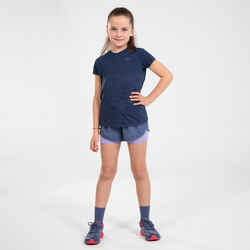  KIPRUN CARE Girls' Seamless Running T-shirt - Navy