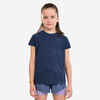  KIPRUN CARE Girls' Seamless Running T-shirt - Navy