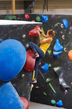 WOMEN'S CLIMBING TANK TOP-VERTIKA YELLOW