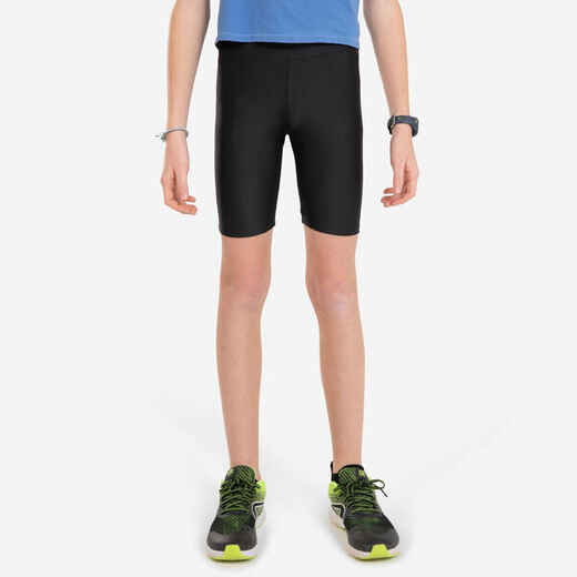 
      KIDS' BREATHABLE TIGHT SHORTS - KIPRUN DRY - BLACK
  