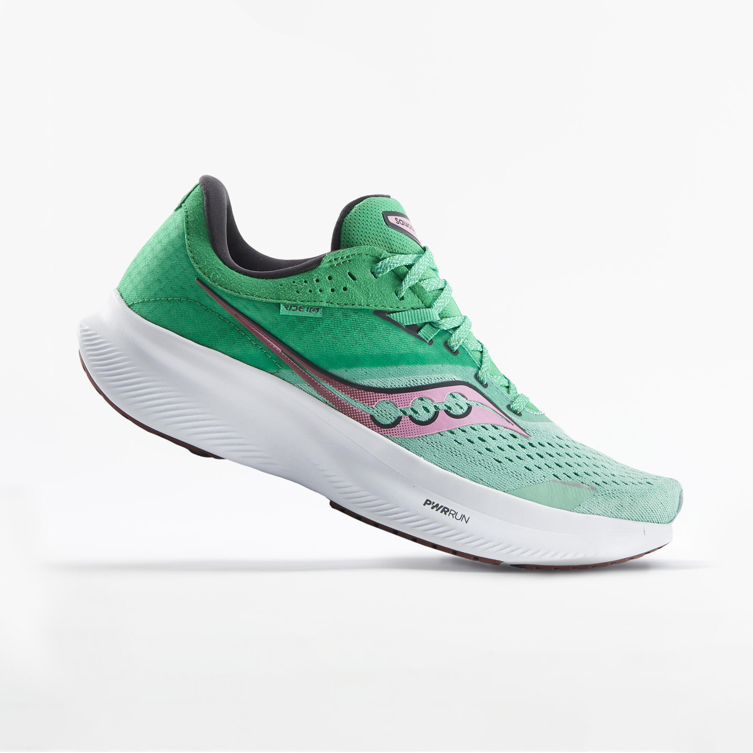 Chaussures running Femme Saucony Ride 16 verte SAUCONY Decathlon