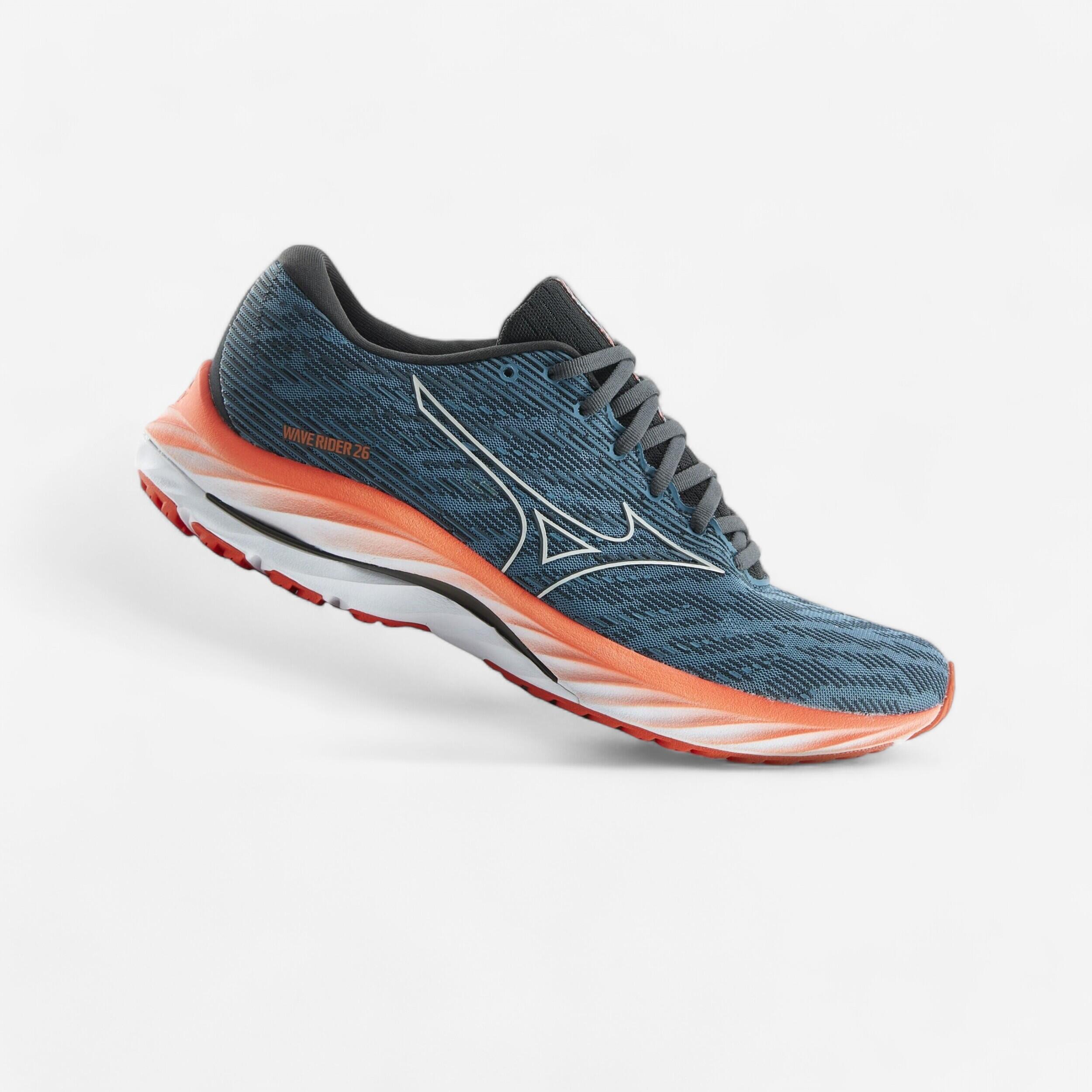 Mizuno Wave Rider 26 men s running shoes Grey red MIZUNO