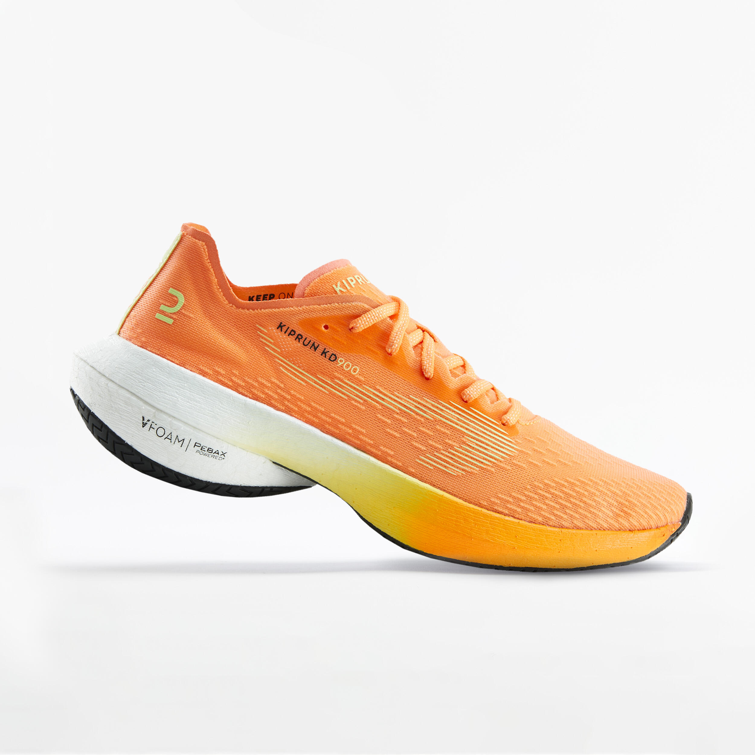 KIPRUN KD900 Dynamic Shock-Absorbing Grip Men Running Shoes for Marathon Orange