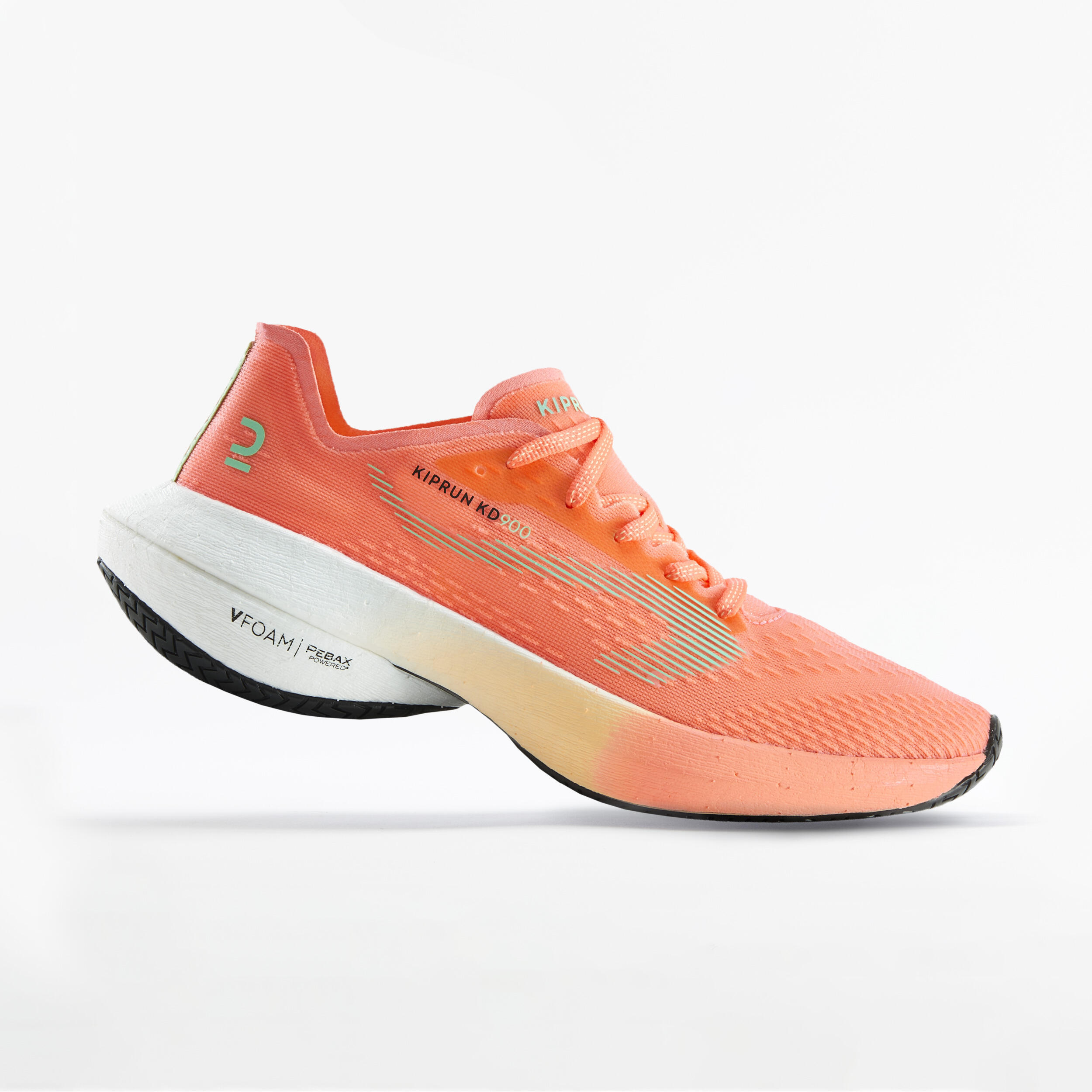 fluo coral orange / fluo chlorophyll green