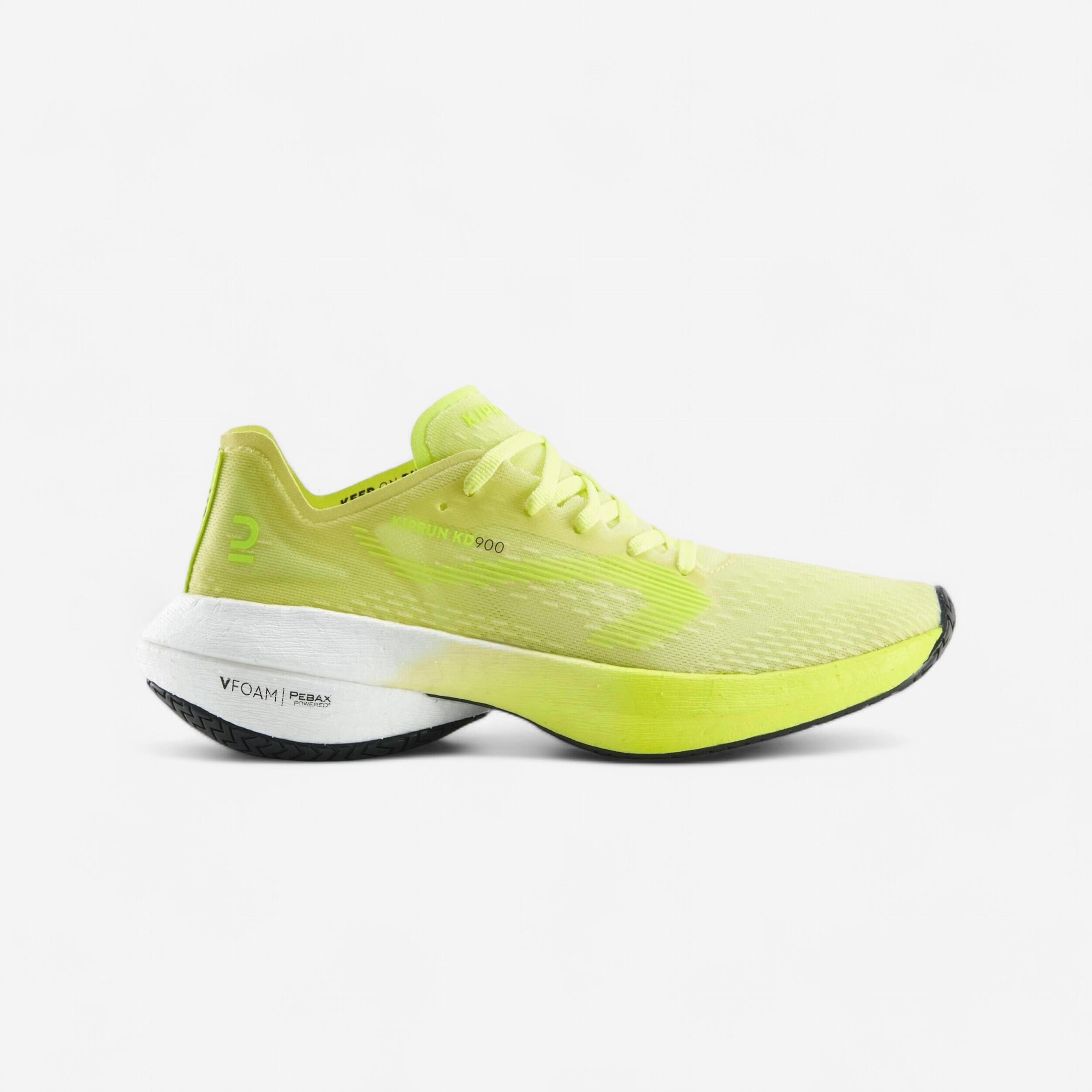 Women's running shoes - KIPRUN KD900 yellow