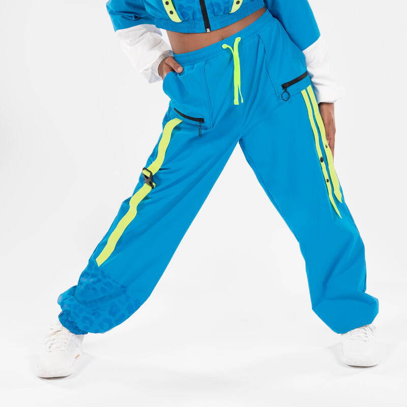 Losse broek voor commercial streetdance Sabrina Lonis meisjes blauw