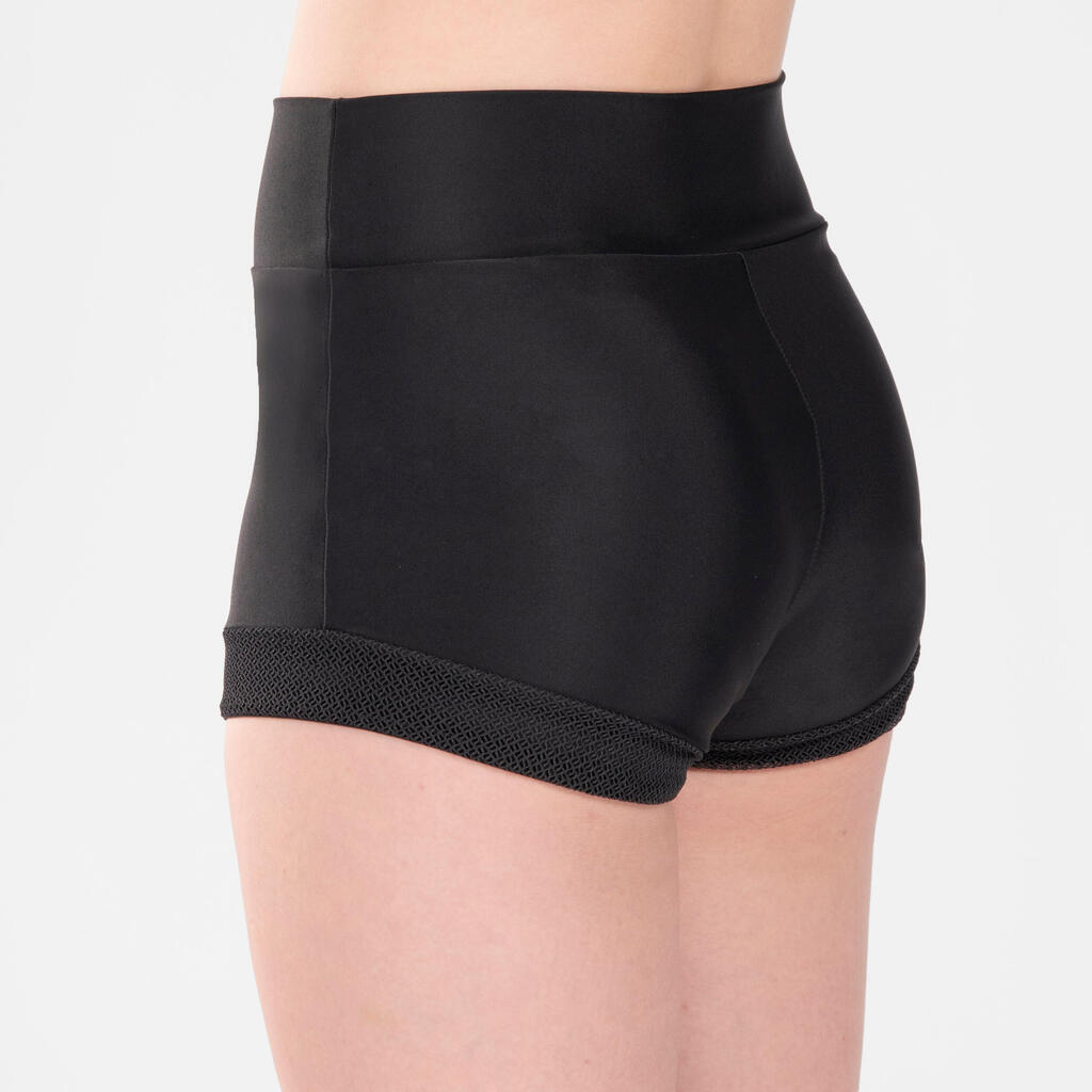 Girls' High-Waisted Modern Dance/Jazz Shorts Sabrina Lonis - Black