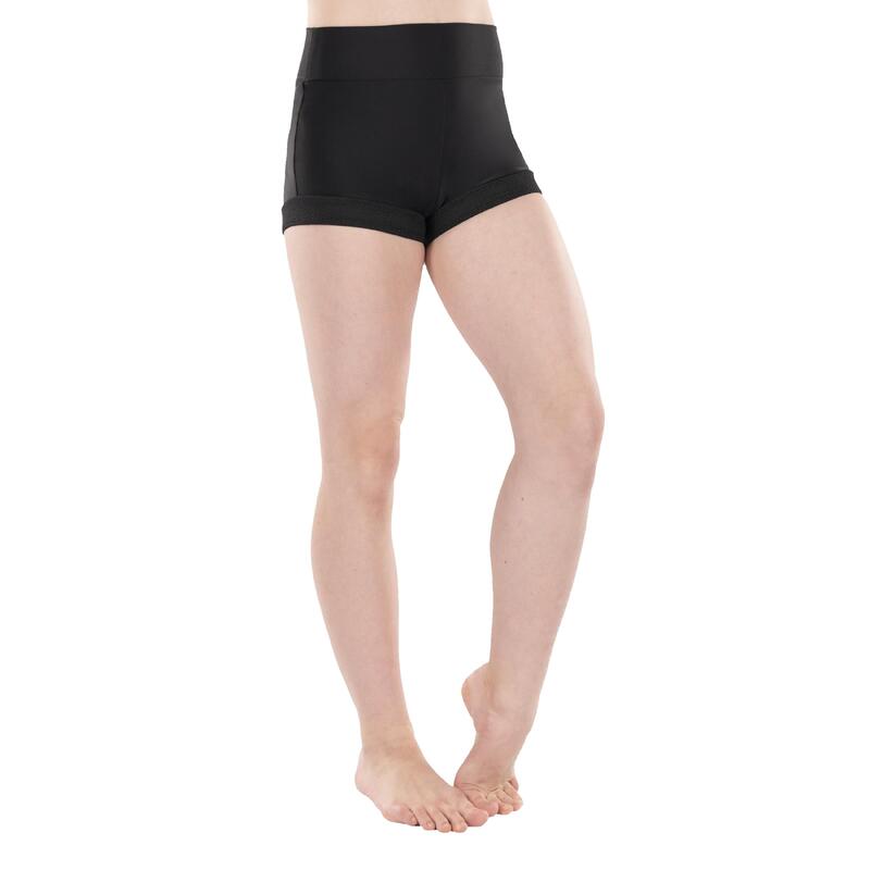 Girls' HighWaisted Modern Dance/Jazz Shorts Sabrina Lonis Black