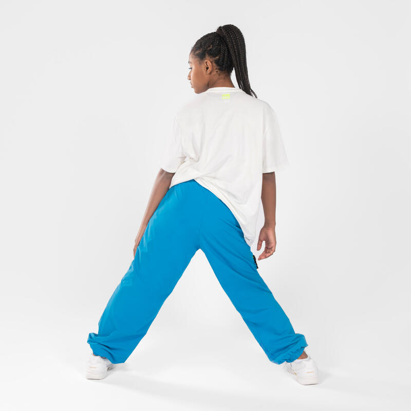 T-shirt danse modern jazz oversize, Sabrina Lonis - Fille - blanc