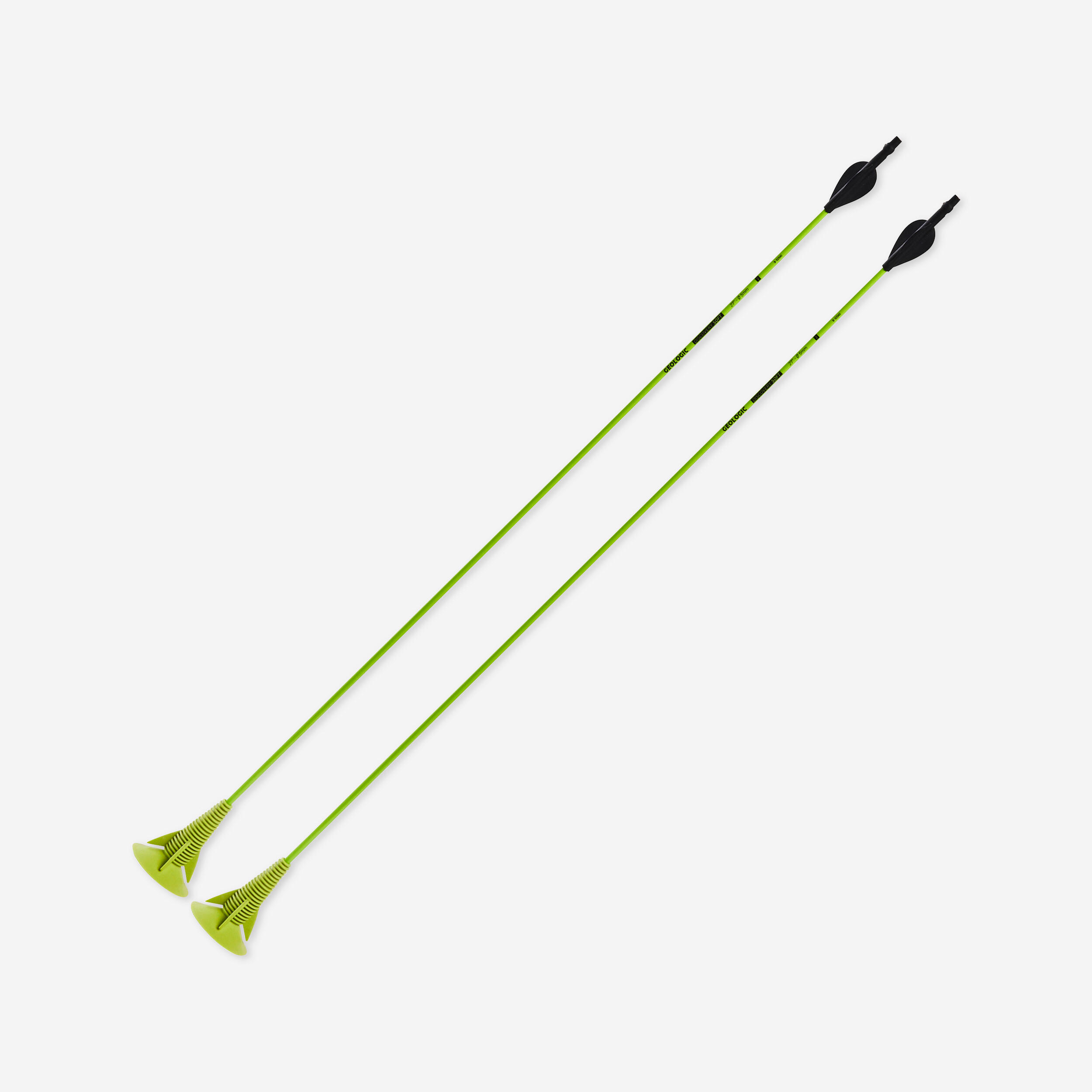 Image of x2 Archery Arrows - Discosoft Green