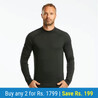 Men's Ski Base Layer Top - BL 500 - Black