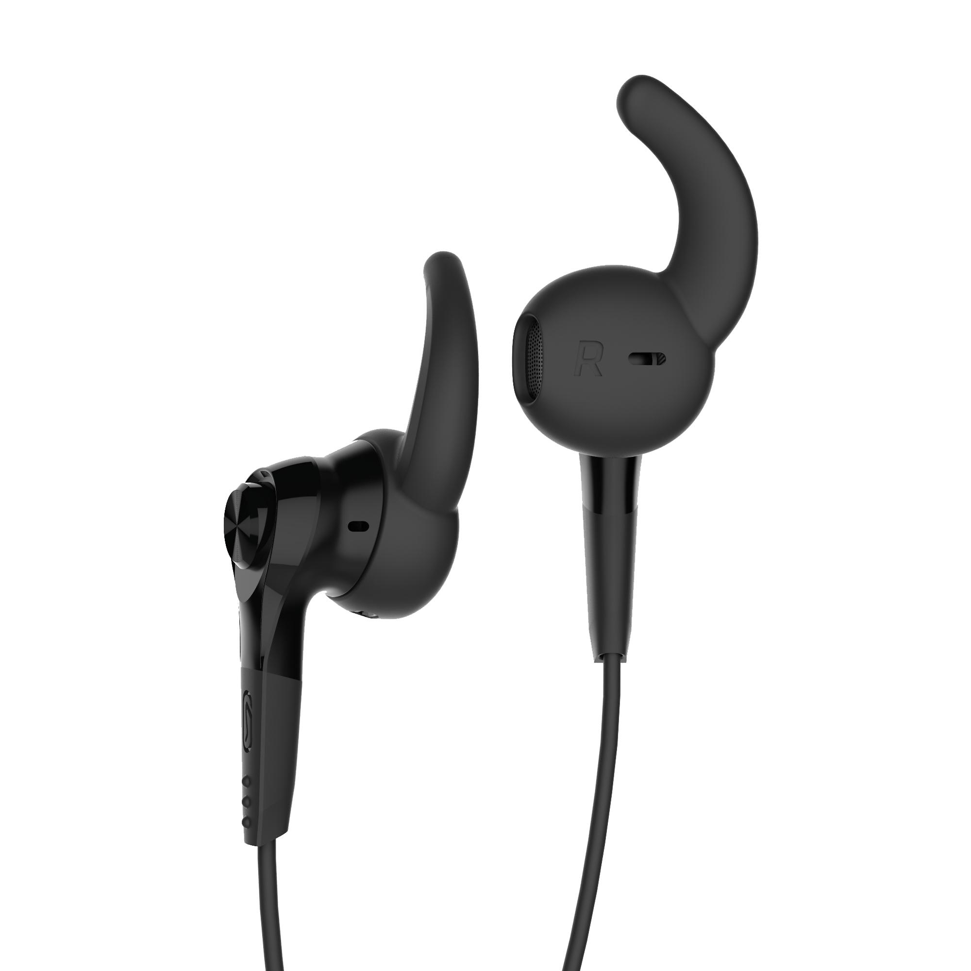 KALENJI ONEAR 100 RUNNING EARPHONES BLACK