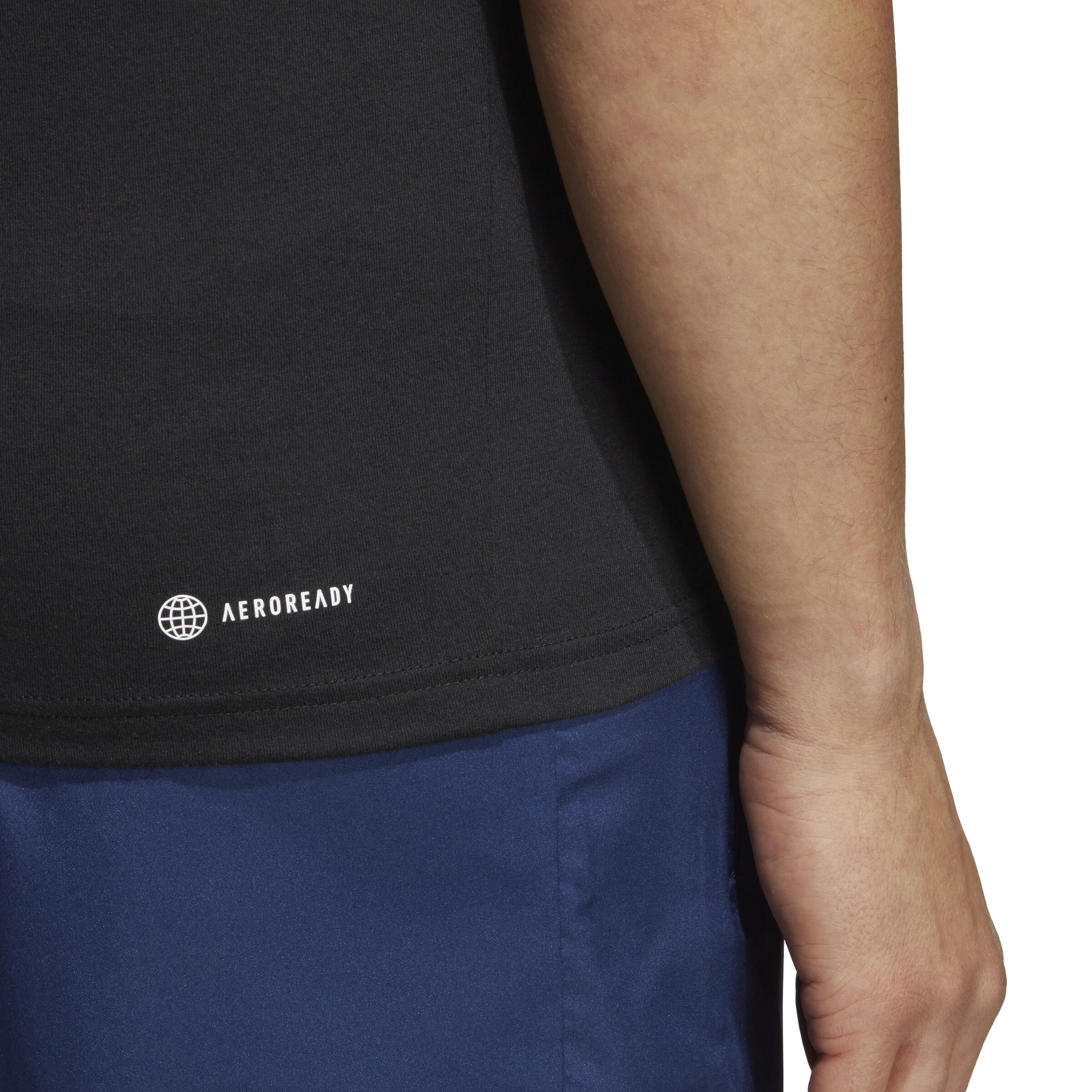 Camiseta sin Mangas Fitness Cardio Adidas Hombre Negro 5/6