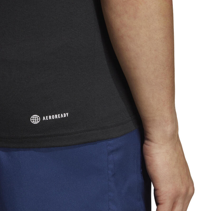 Camiseta Sin Mangas Fitness Cardio adidas Hombre Negro