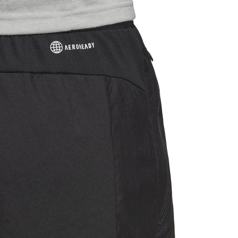 Pantalon scurt Fitness cu logo Negru Bărbaţi