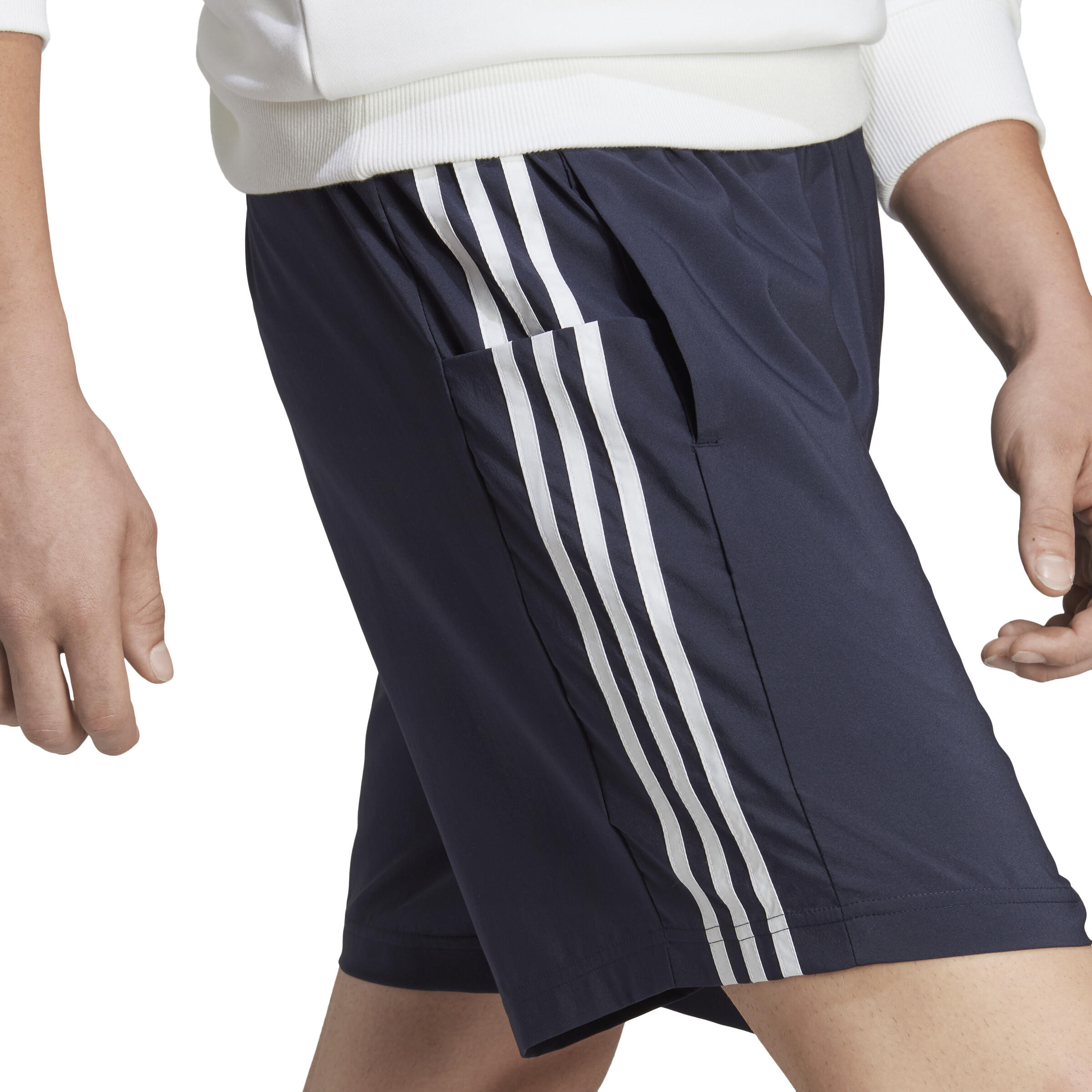Pantalón Corto Fitness Cardio Adidas Hombre Azul 6/7