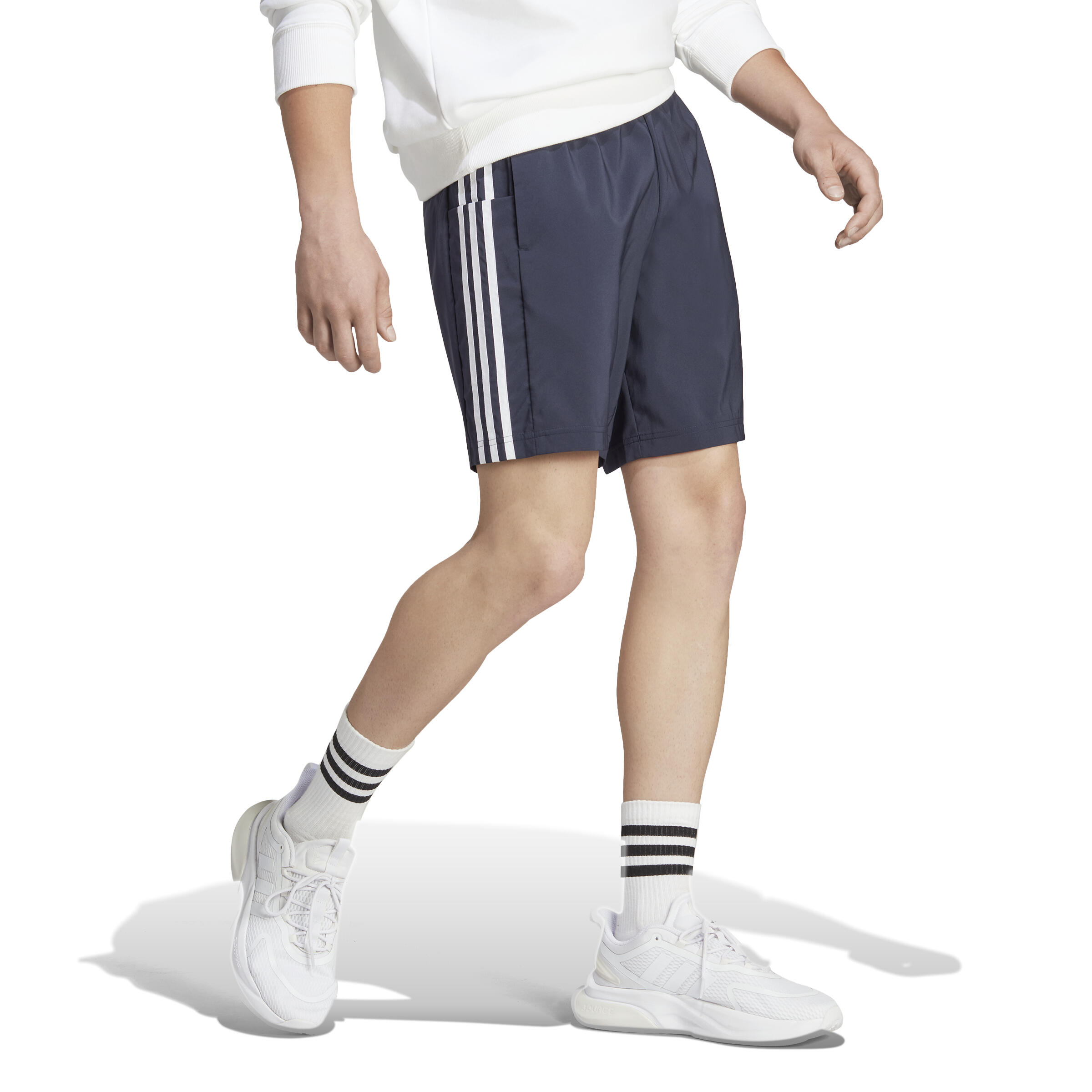 Pantalón Corto Fitness Cardio Adidas Hombre Azul 4/7