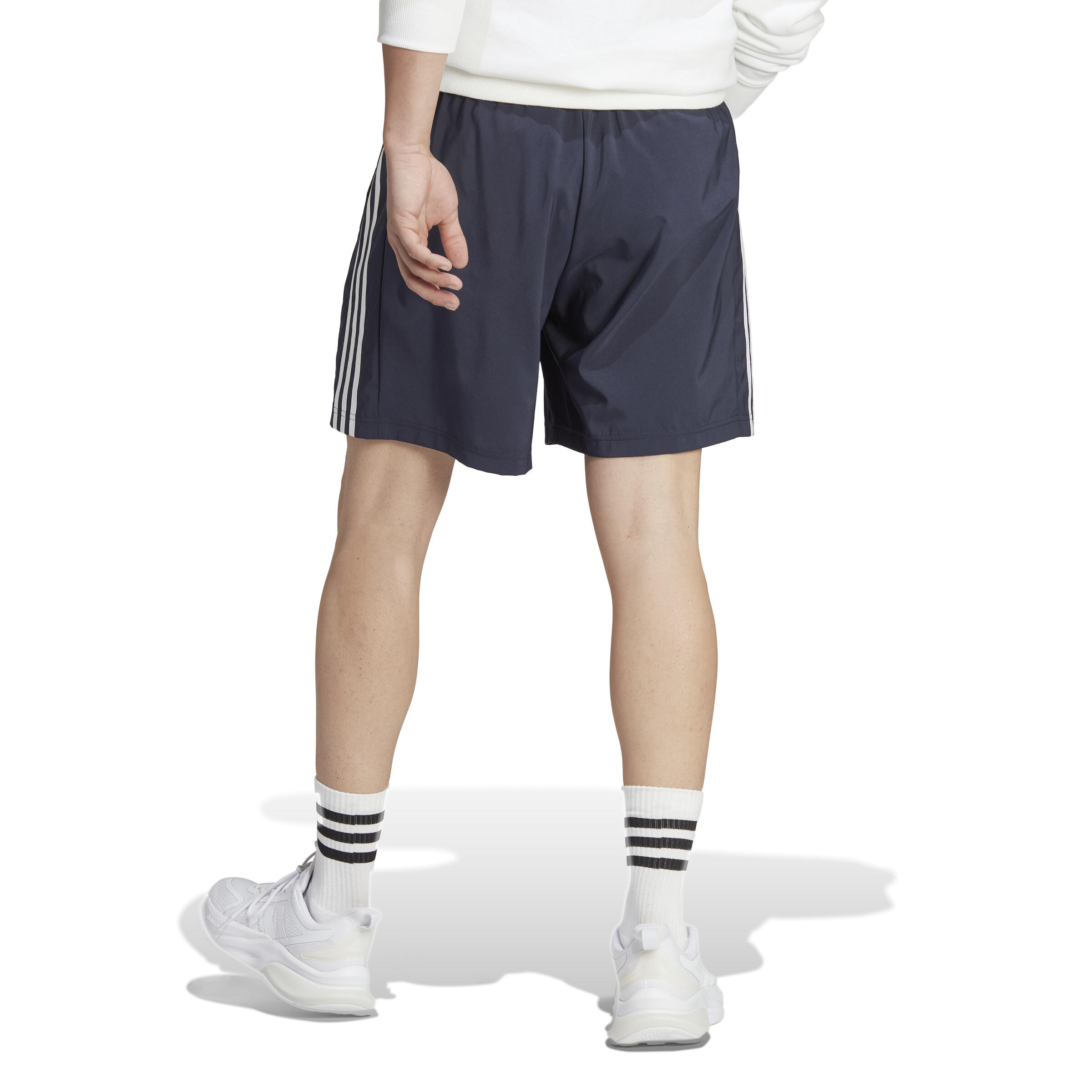 Pantalón Corto Fitness Cardio Adidas Hombre Azul 3/7