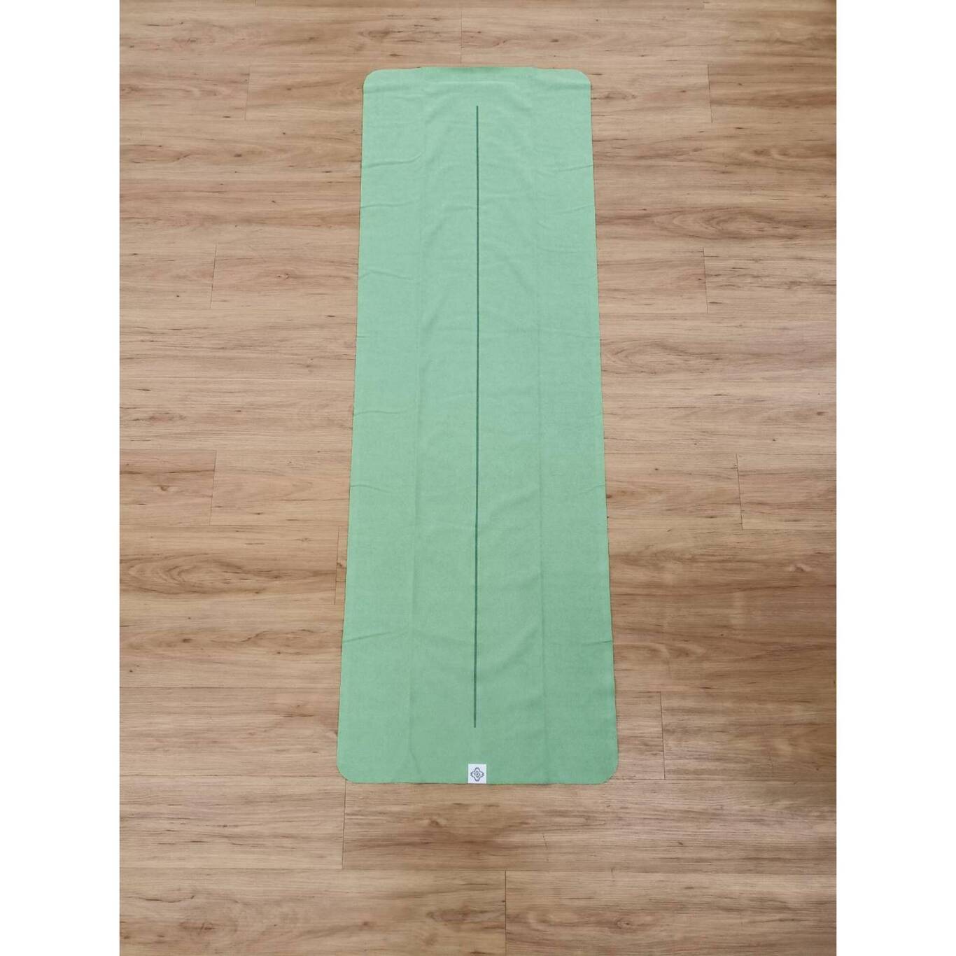 Non-Slip Yoga Towel - Green/Grey