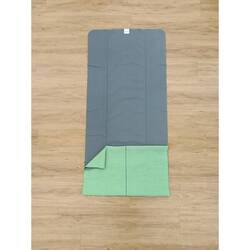 Non-Slip Yoga Towel - Green/Grey