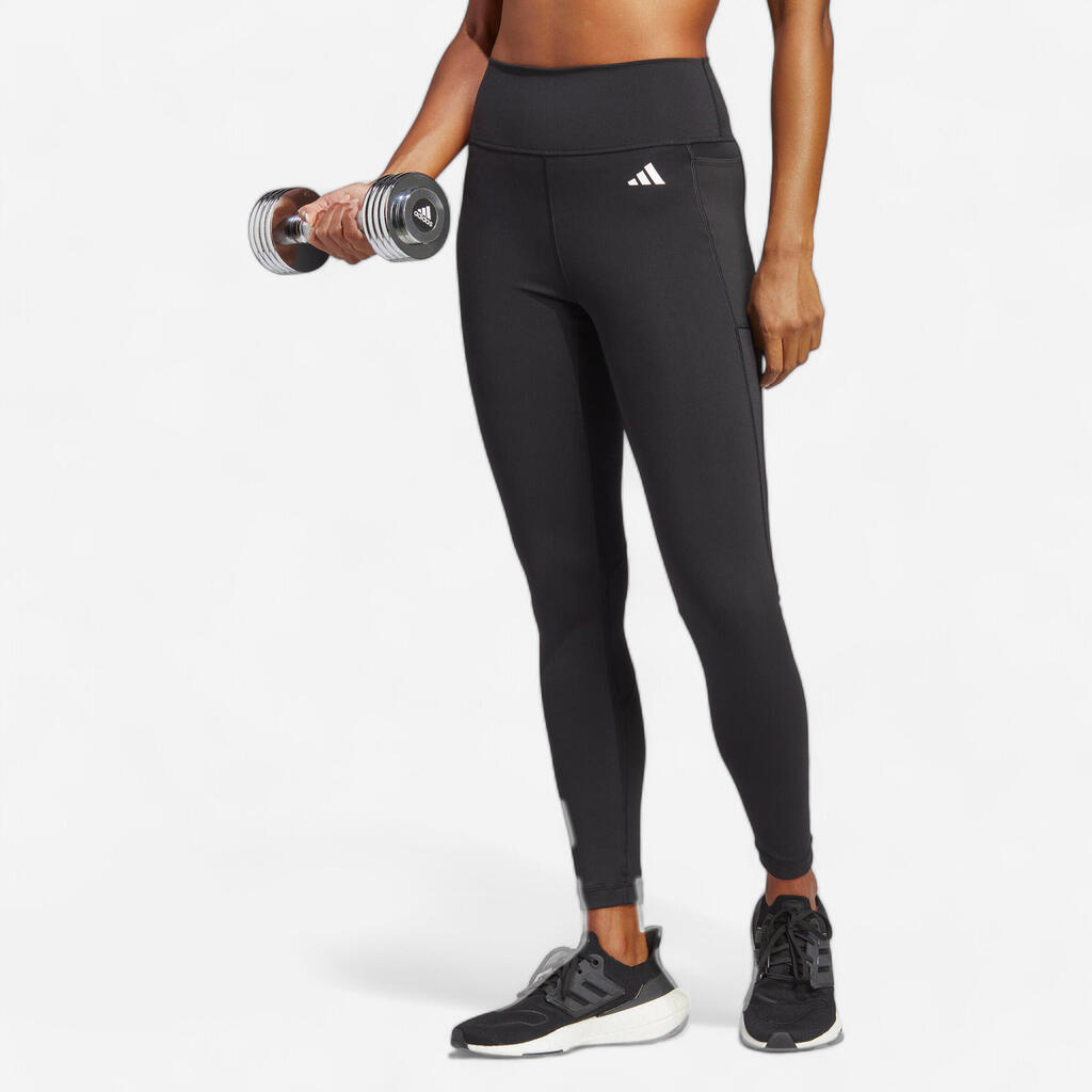HELANKE ZA KARDIO FITNES HIIT ŽENSKE - CRNE
