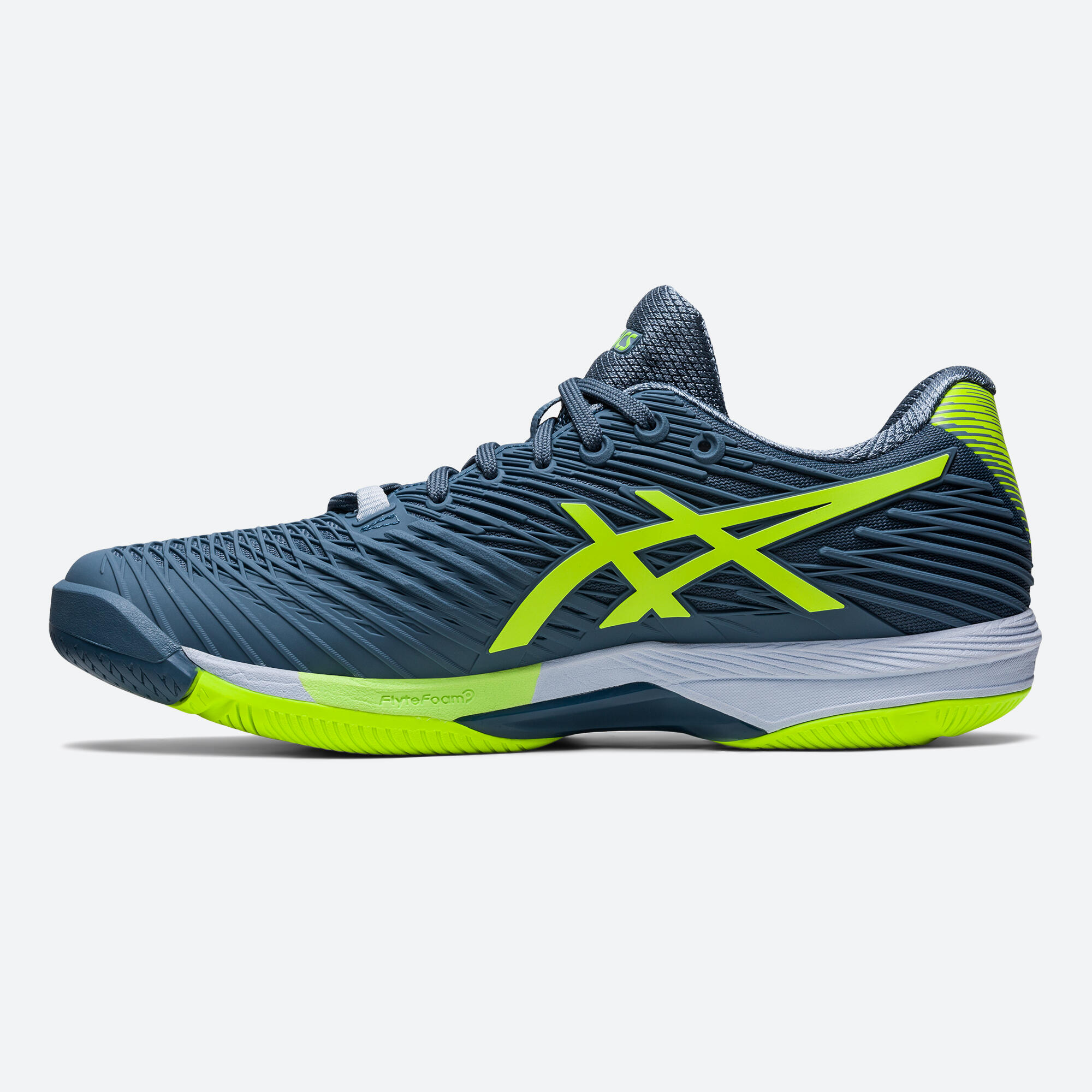 Men's Tennis Multicourt Shoes Gel-Solution Speed FF 2 - Grey/Green 2/9