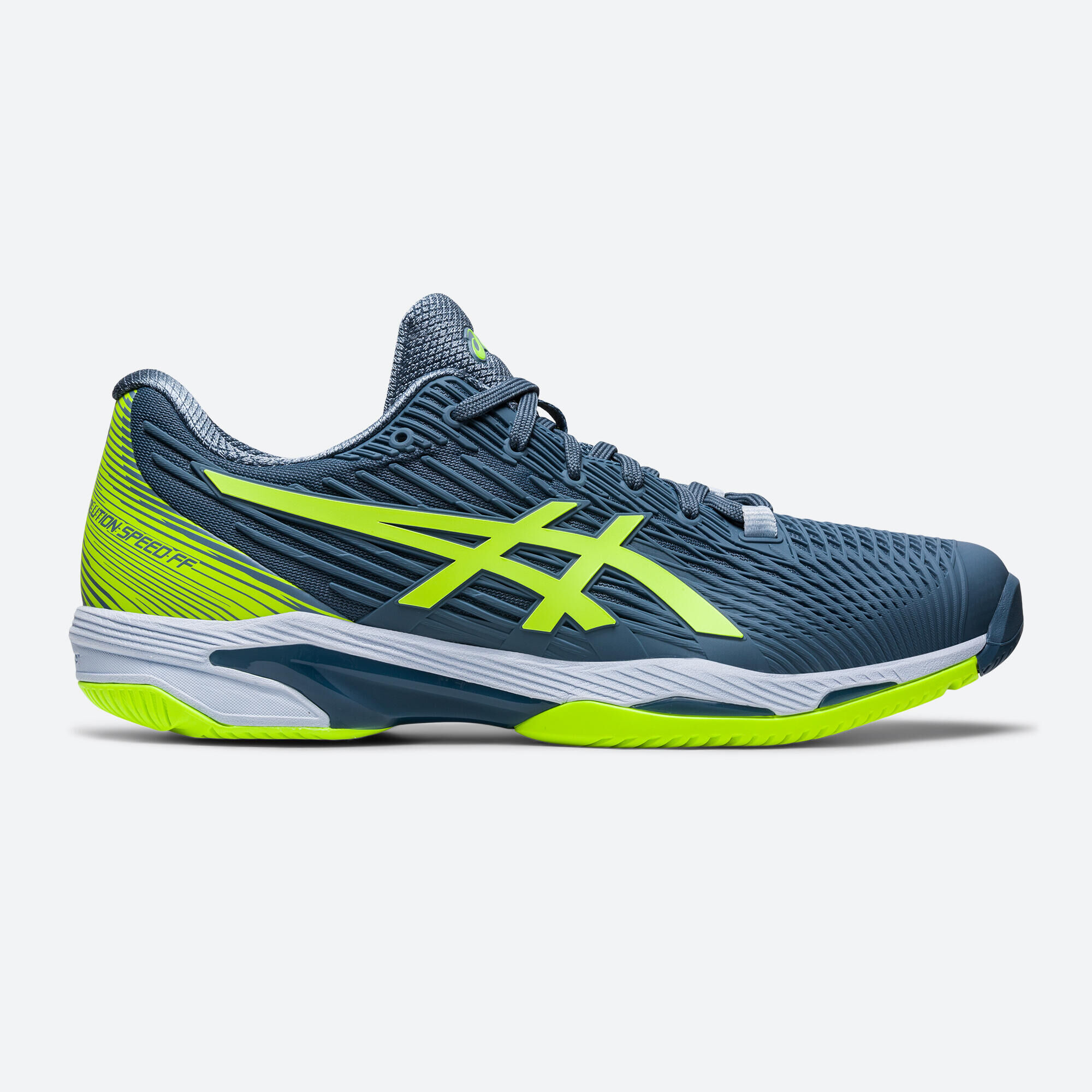 ASICS Men's Tennis Multicourt Shoes Gel-Solution Speed FF 2 - Grey/Green