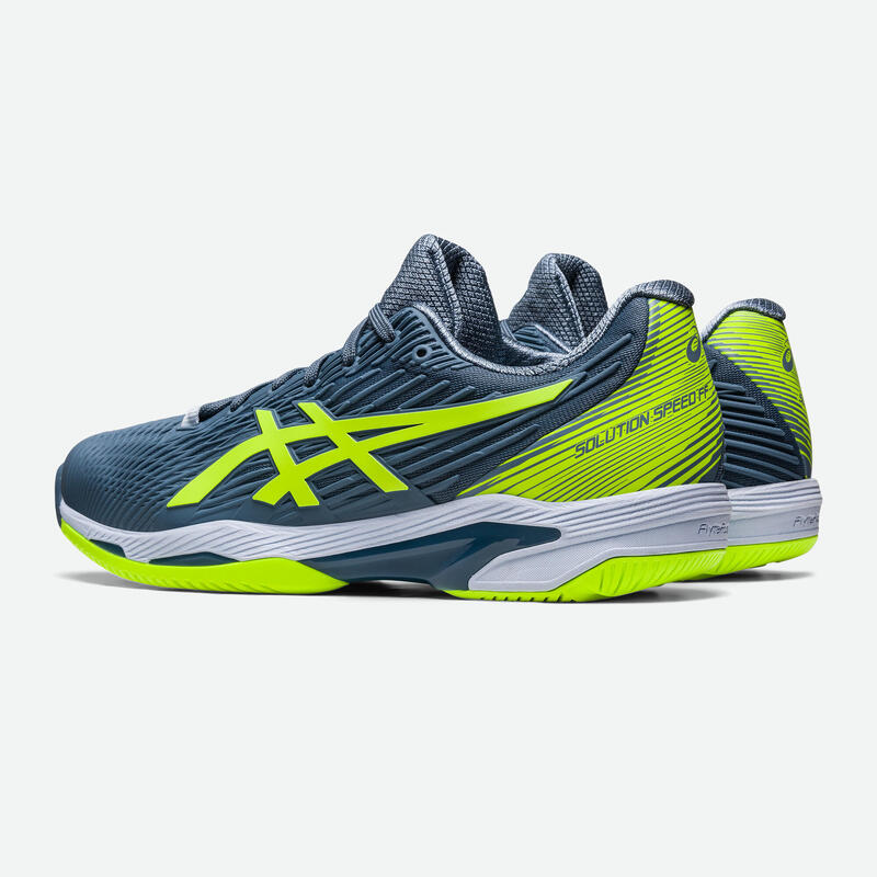 Men's Tennis Multicourt Shoes Gel-Solution Speed FF 2 - Grey/Green ...