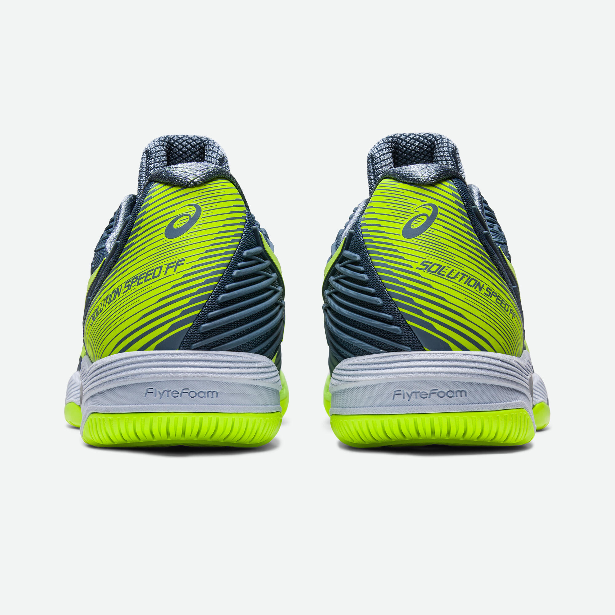 Men's Tennis Multicourt Shoes Gel-Solution Speed FF 2 - Grey/Green 7/9