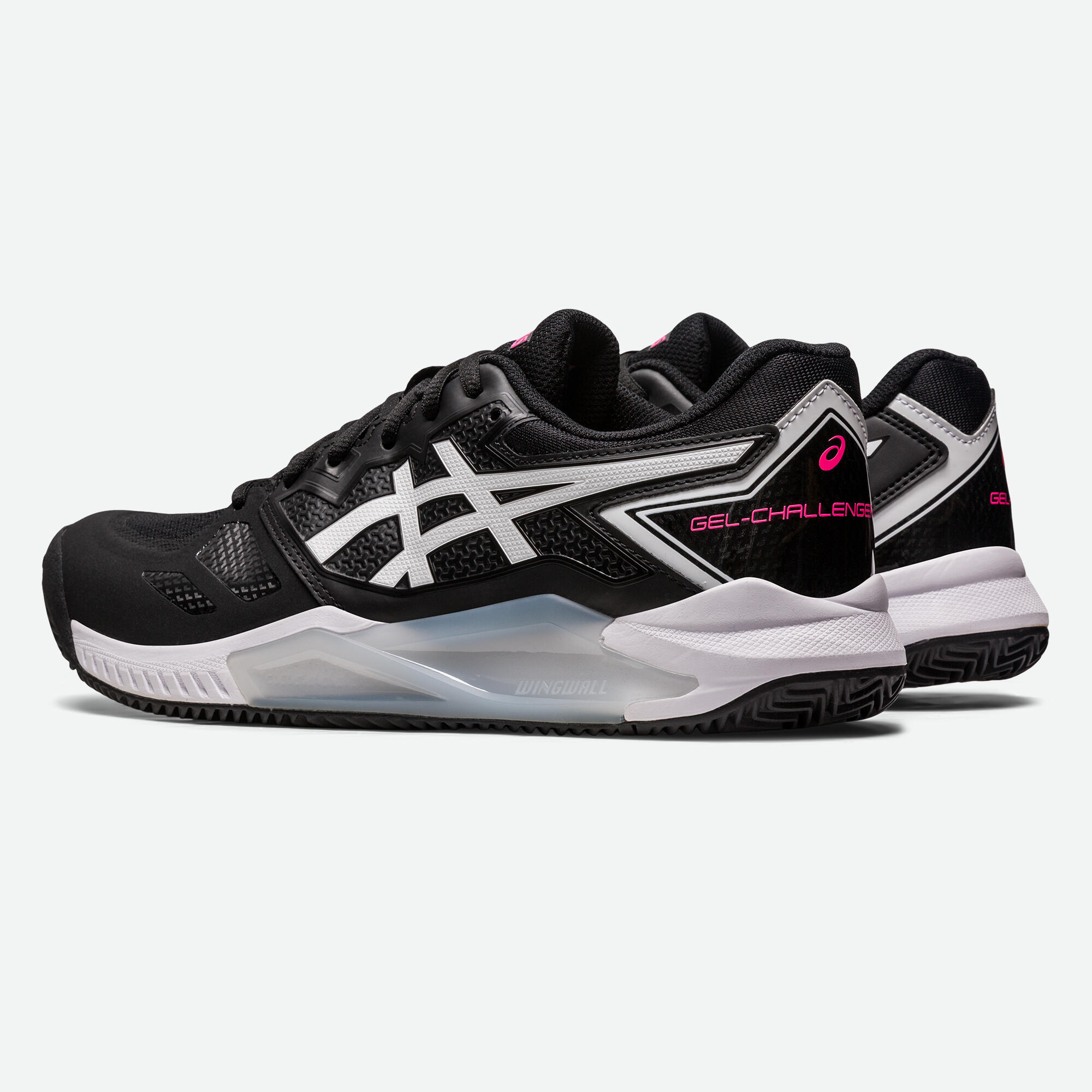 Zapatillas de tenis hombre tierra batida - Asics Gel Challenger 13 Negro blanco 6/10