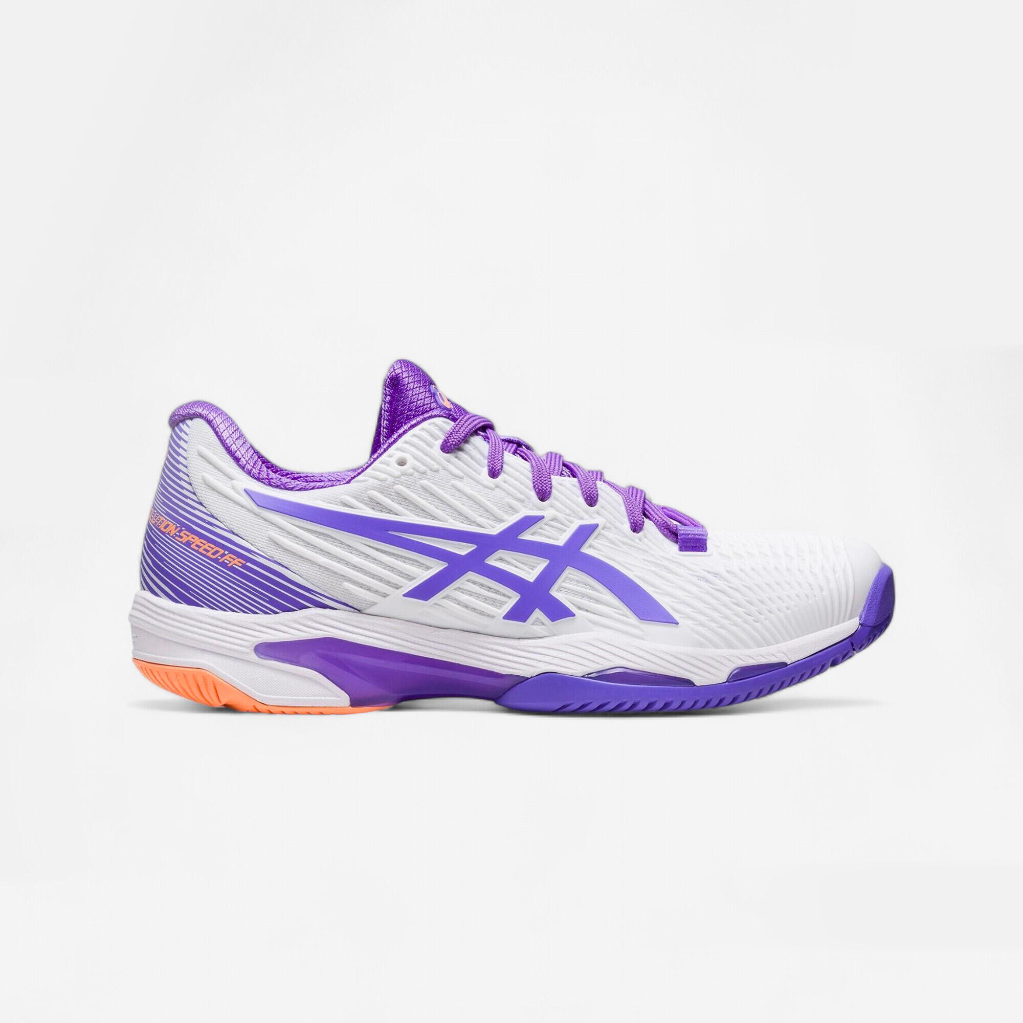 Tennisschoenen voor dames Solution Speed FF multicourt wit paars | ASICS |  Decathlon.nl