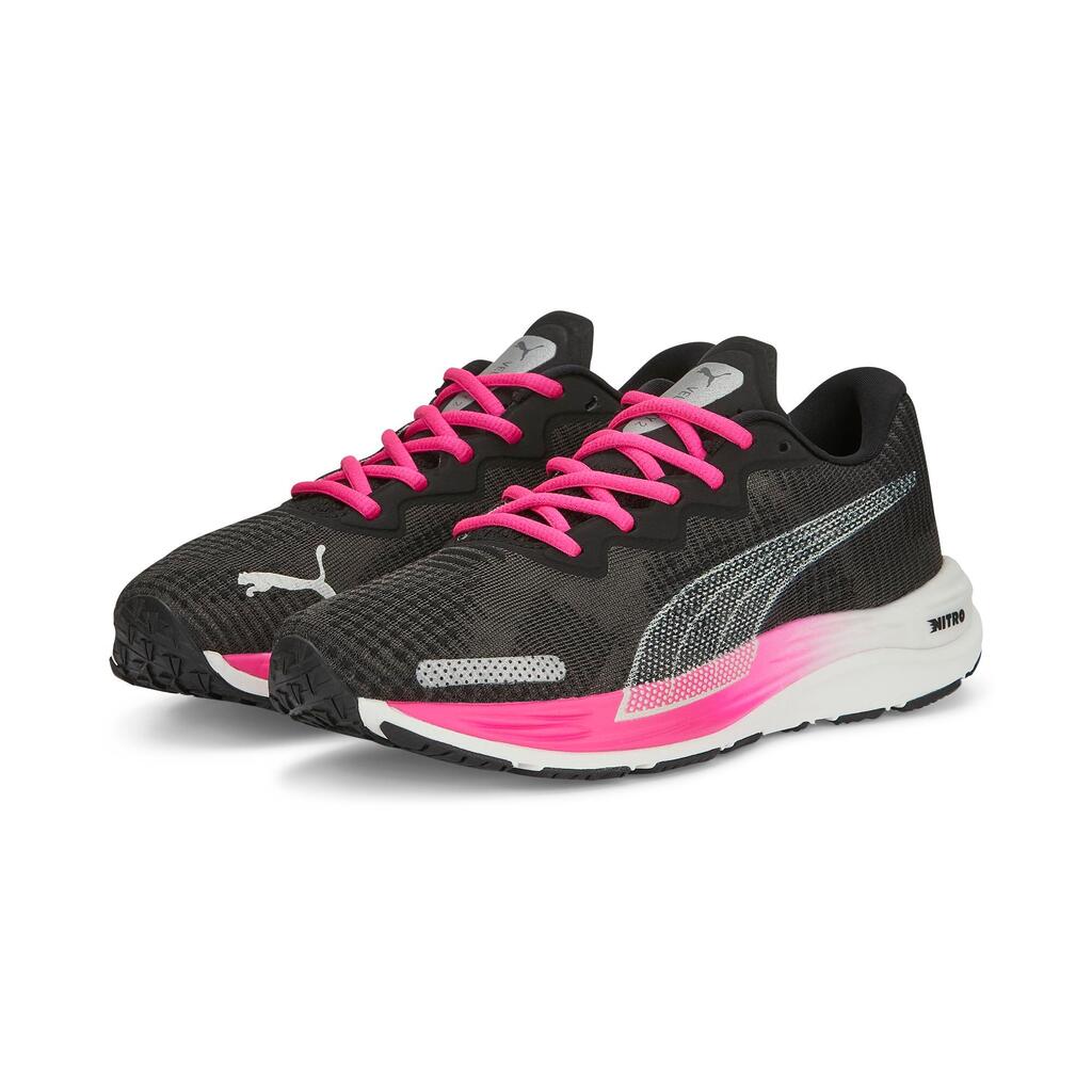 Laufschuhe Damen Puma - Velocity Nitro 2 schwarz/rosa