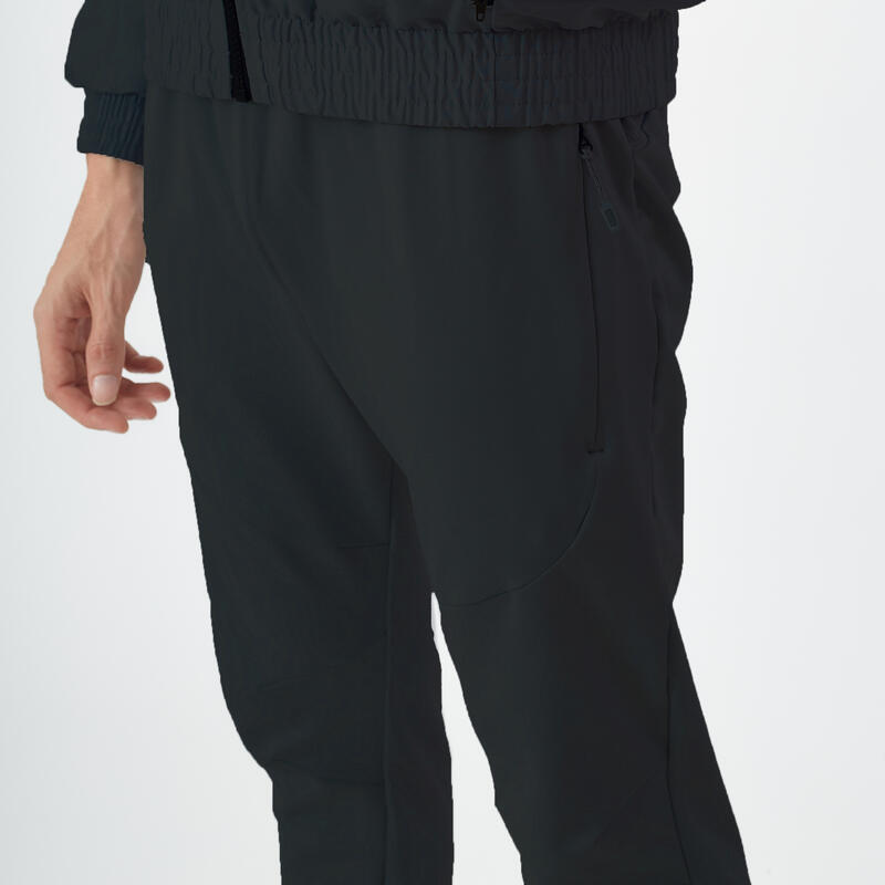 Pantalón Slim Fitness Outdoor Hombre Negro Transpirable