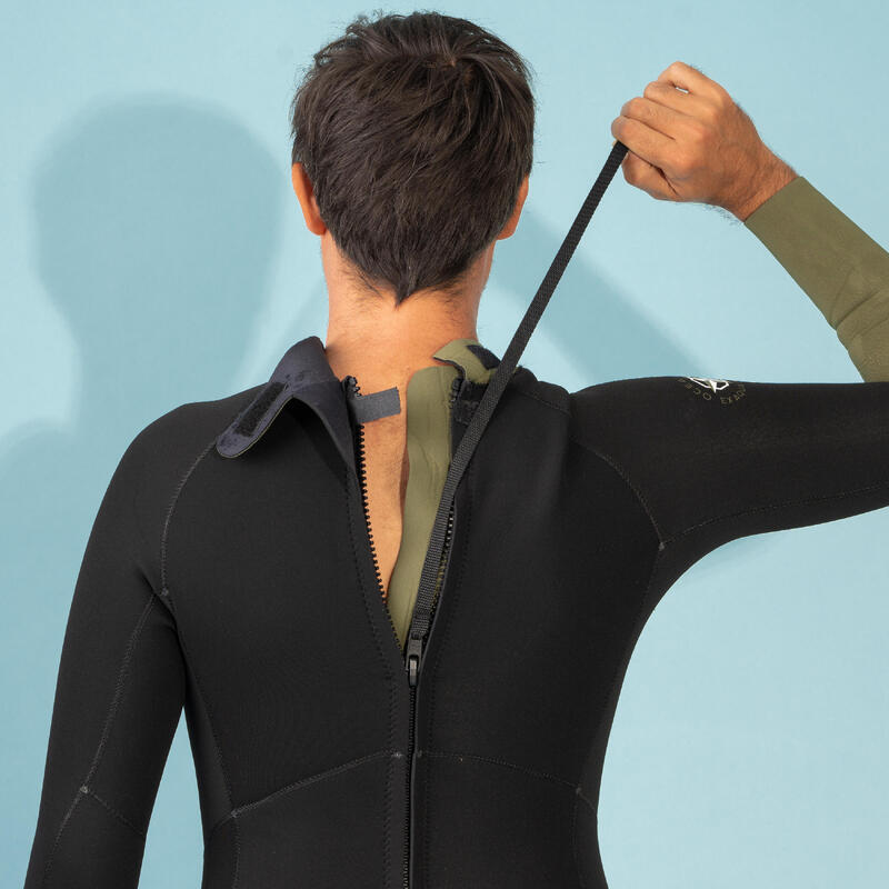 Fato de neoprene 4/3 de Marcha aquática Homem Preto