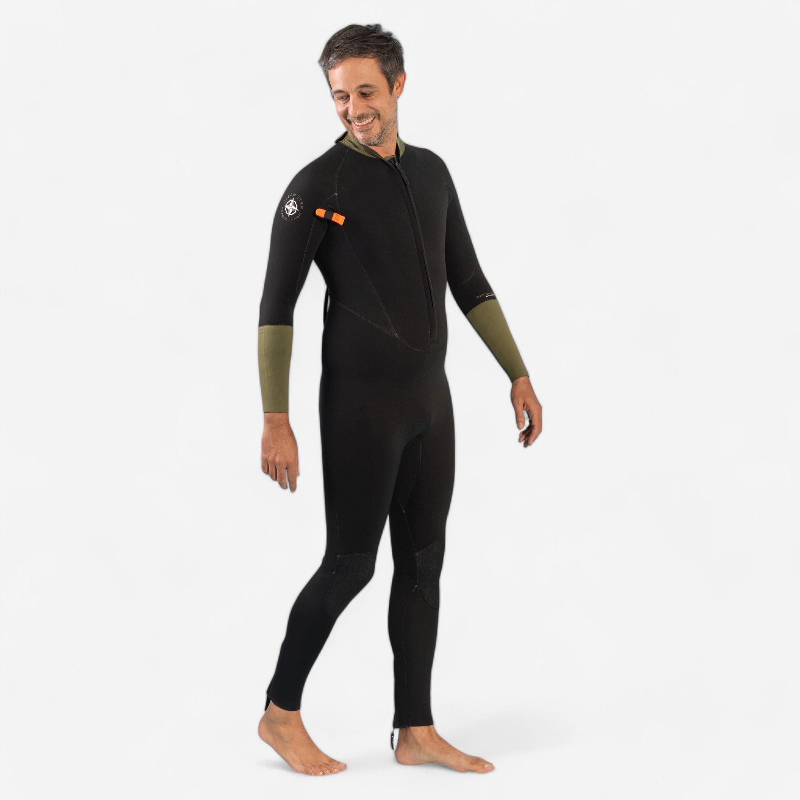 Fato de neoprene 4/3 de marcha aquática homem preto