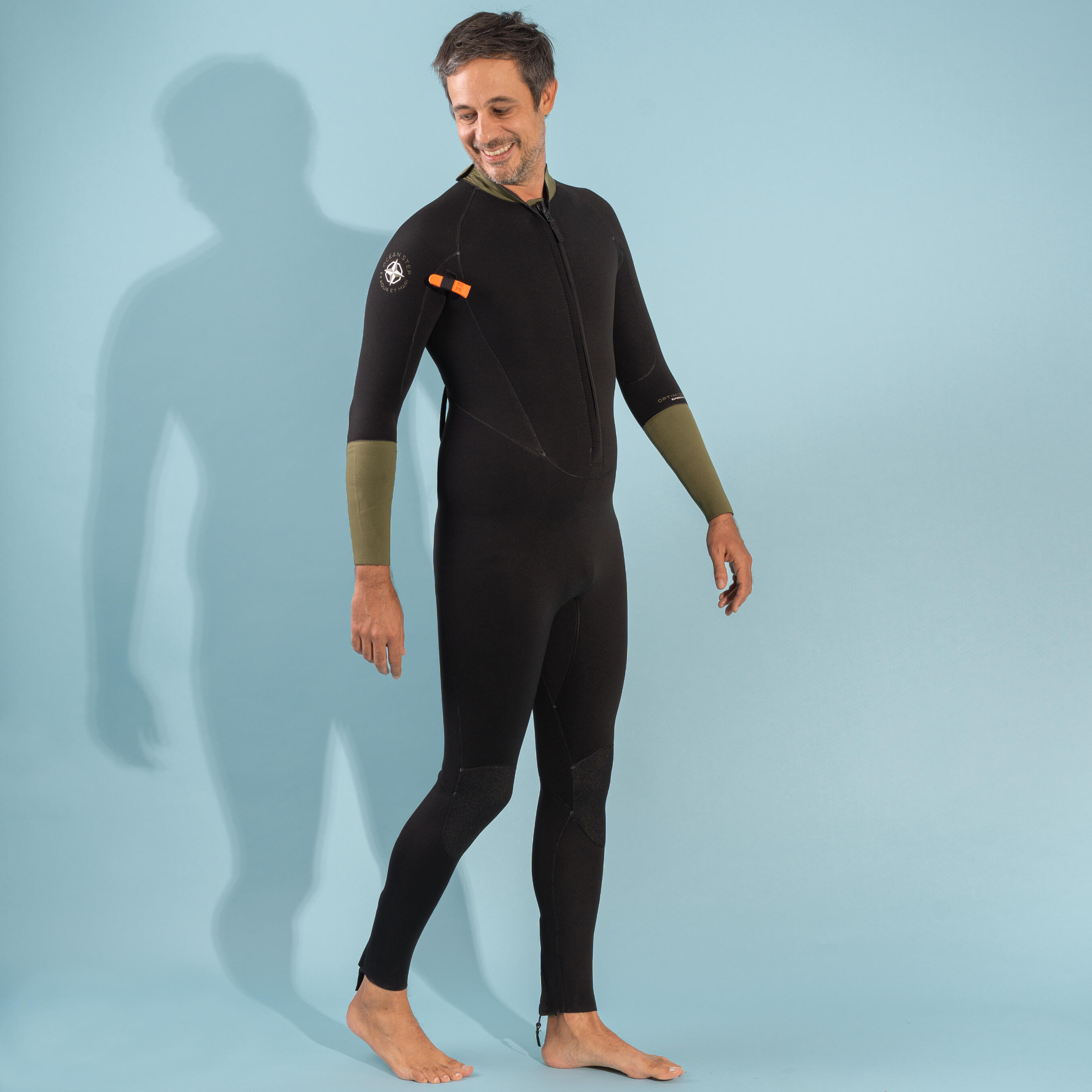 4/3 BLACK NEOPRENE RIBBED WETSUIT