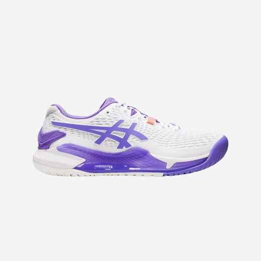 
      Women's Multicourt Tennis Shoes Gel Resolution 9 - White/Mauve
  