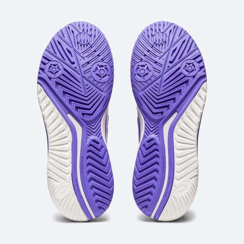 Chaussures de tennis Femme multicourt - Gel Résolution 9 blanc parme