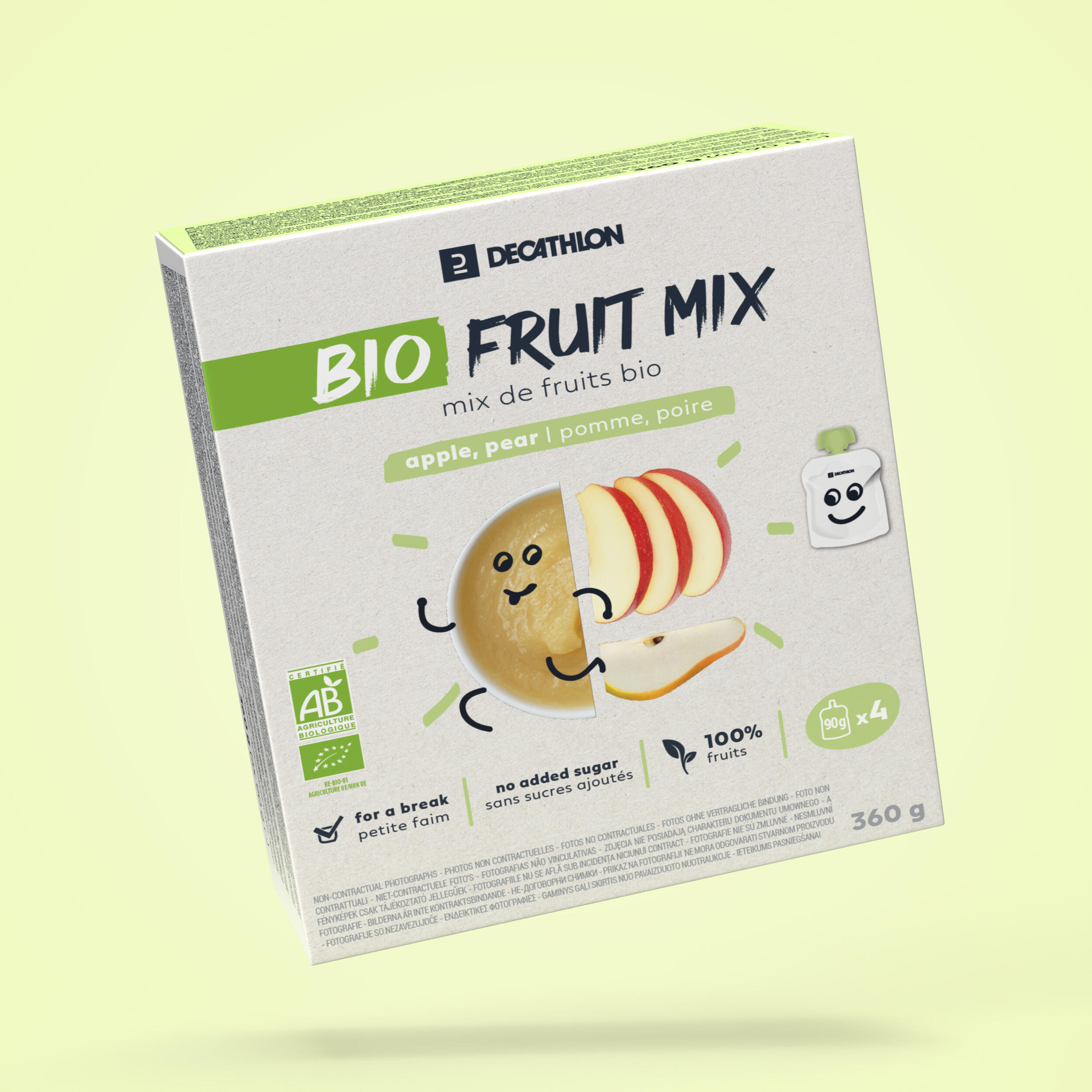 PIURE DE FRUCTE MIX BIO x4 MERE PERE Bio Nutritie