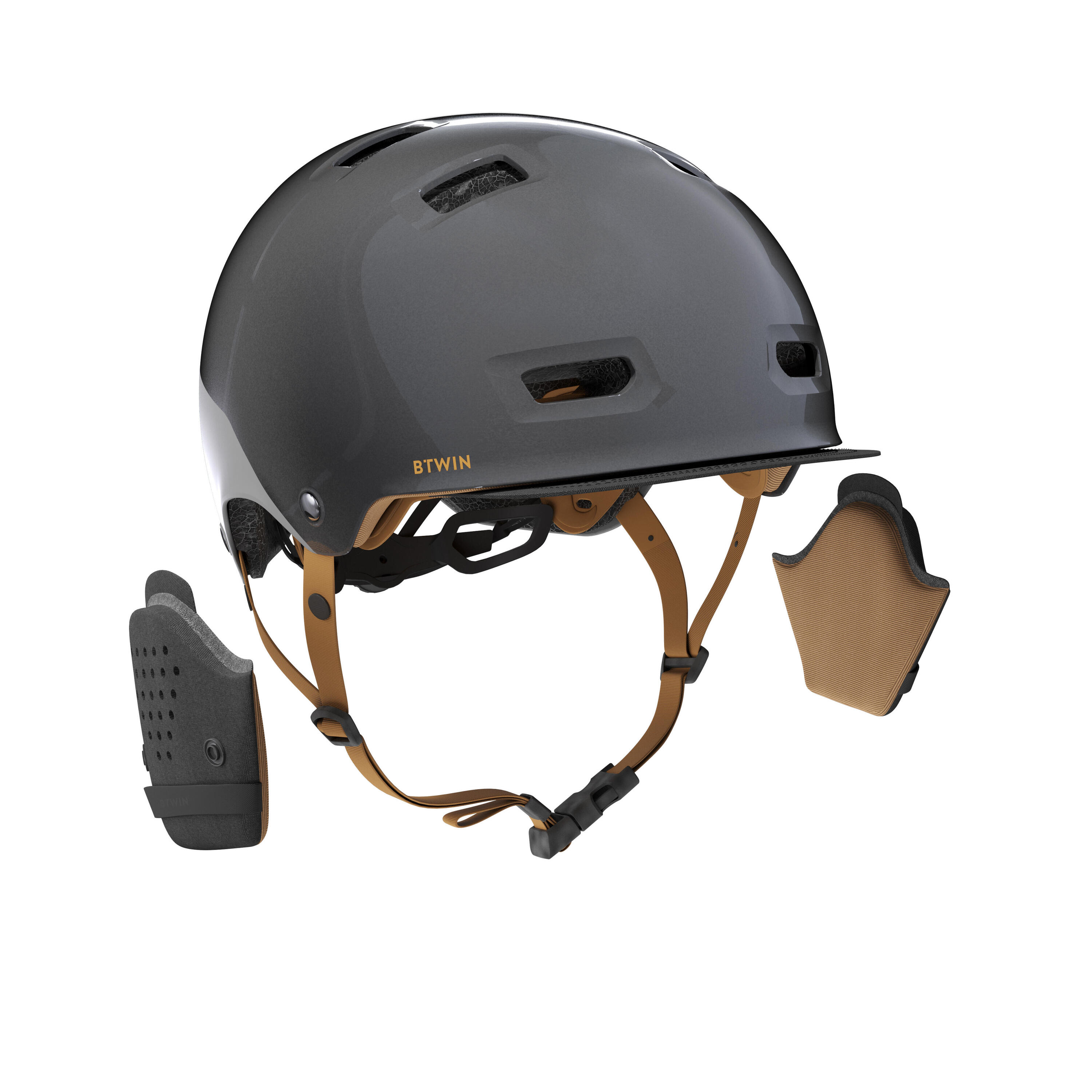 City Cycling Bowl Helmet 540 - Satin Grey/Black 4/10