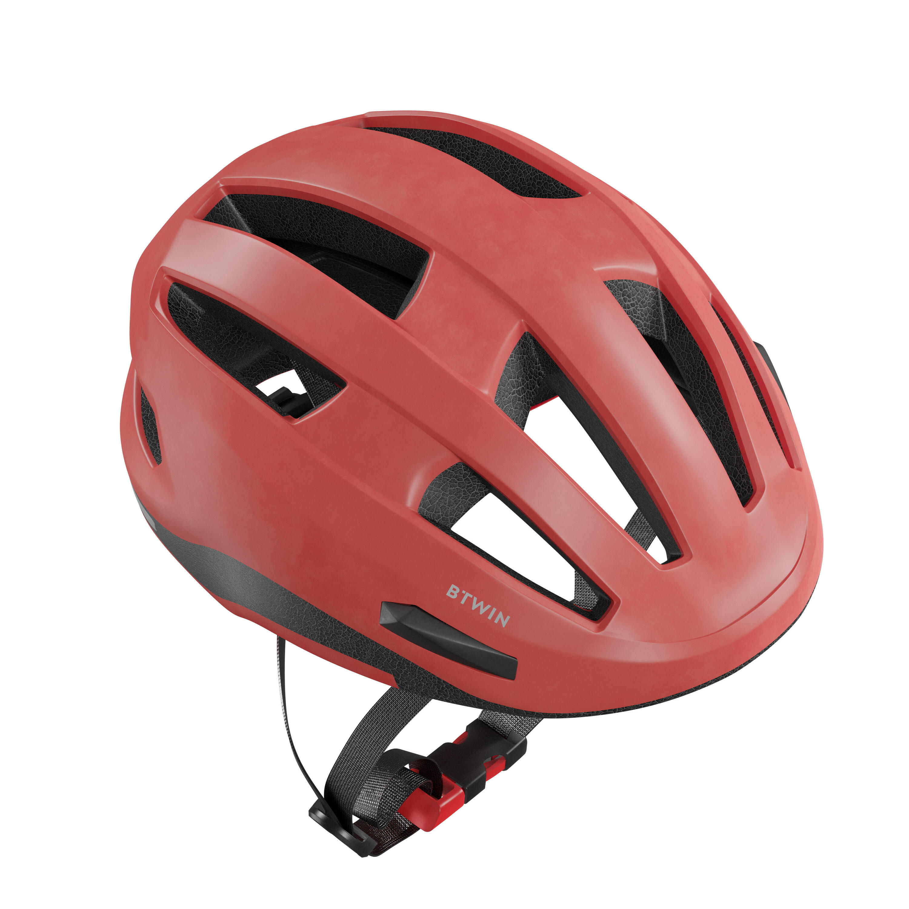 BTWIN 500 City Cycling Helmet - Red