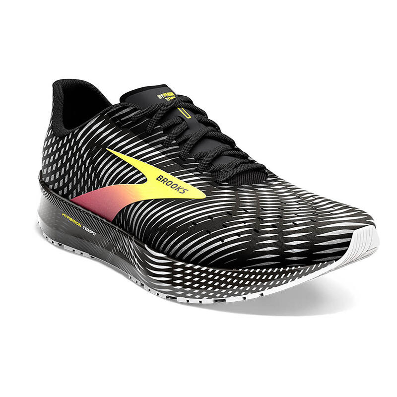 Chaussures running Homme - Brooks Hyperion Tempo noir rose jaune