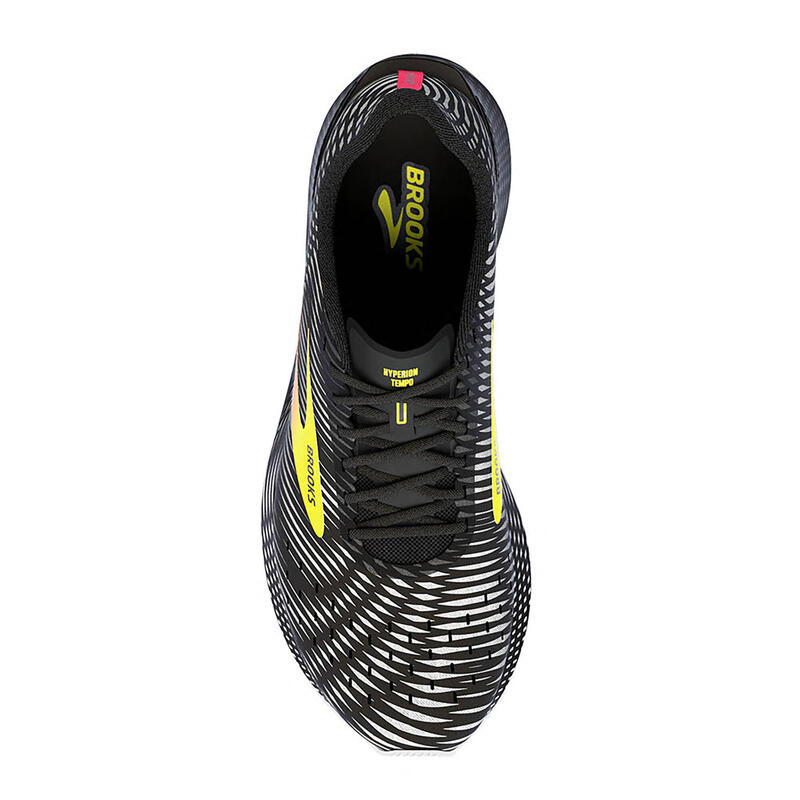 Chaussures running Homme - Brooks Hyperion Tempo noir rose jaune