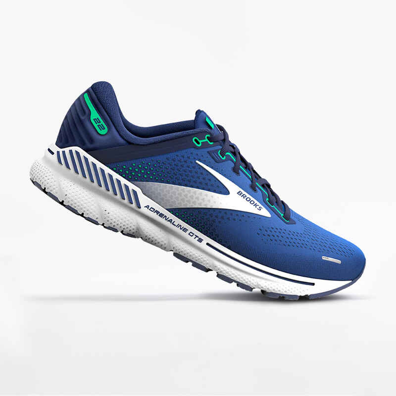Adrenaline GTS 22 Men's Running Shoes Brooks - blue/silver - Decathlon