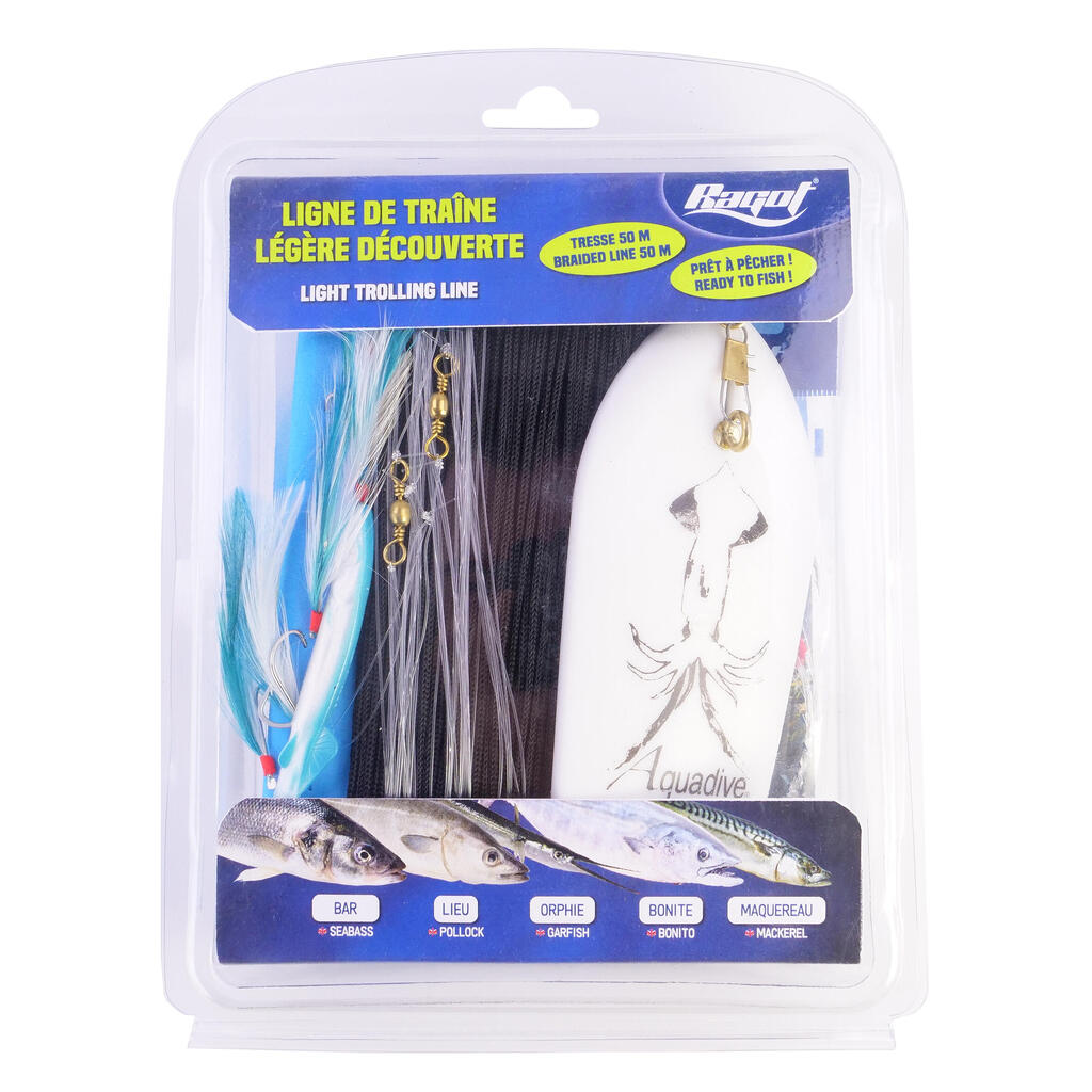 Light trolling fishing line