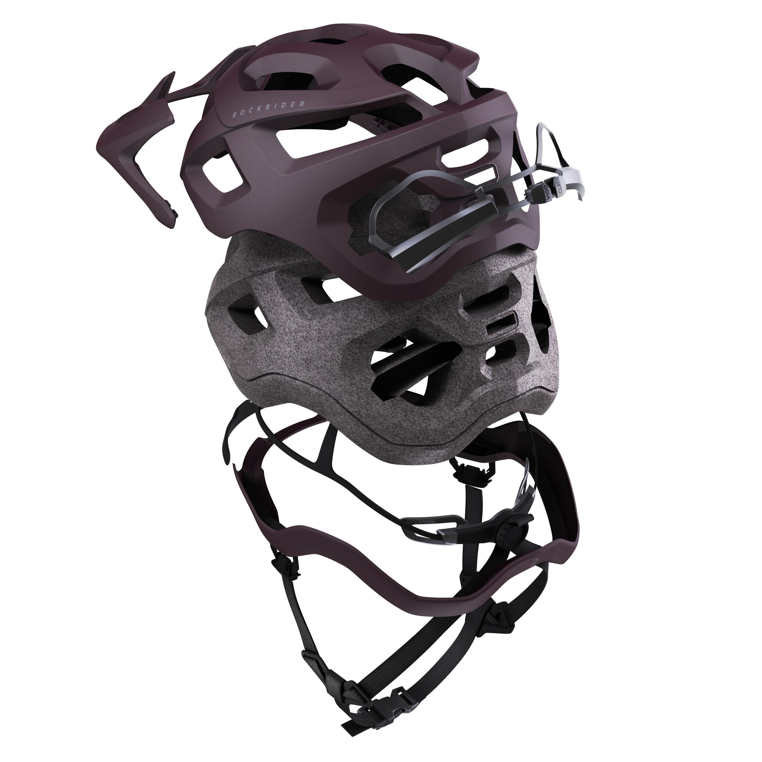 Mountain Bike Helmet EXPL 500 - Burgundy 12/23