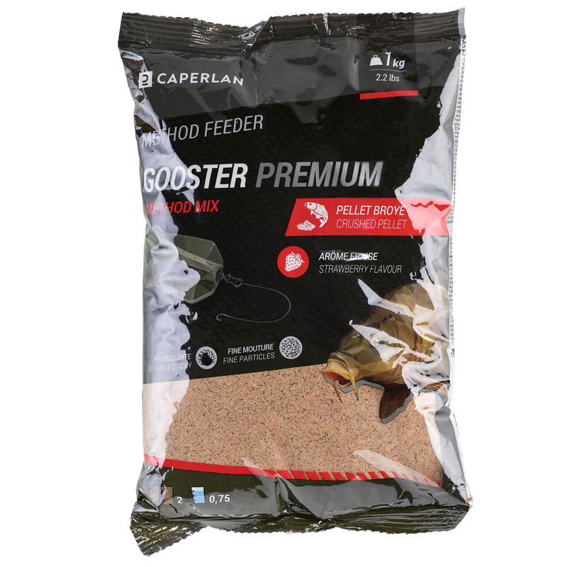 Engodo Gooster Premium Method Mistura Morango 1 kg