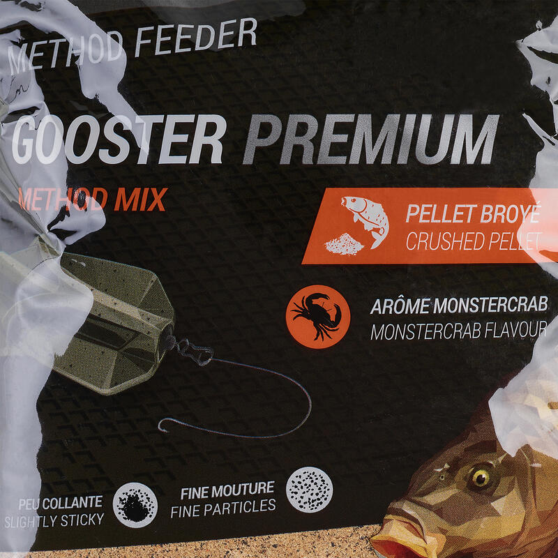 Cebo Gooster Premium Método Mix Cangrejo 1 kg